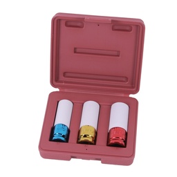 [250001] Sockets with teflon protection 1/2" 3 pieces professional